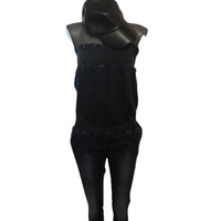 Дамски дънков гащеризон -Basic Style /L/ размер