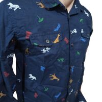 Шарена риза за момчета –спортно–елегантен стил LS 146/152