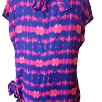 Дамска фланелка с изрязан ръкав L размер