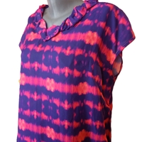 Дамска фланелка с изрязан ръкав L размер