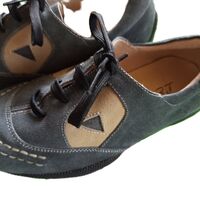 Сиви детски обувки изключителен дизайн №31 –32№ шити и лепени