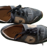 Сиви детски обувки изключителен дизайн №31 –32№ шити и лепени