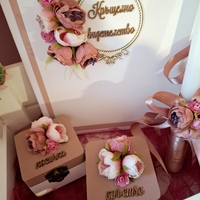 Кутийка за кръстче/косичка ''Цветни мечти''