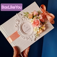 🌸 Луксозна Ръчно Декорирана Книга за Пожелания  