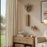 Дървена ваза за декорация