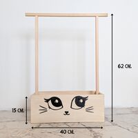 Дървено гардеробче за подаръци, изписване, кръщене и др.