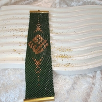 Плоска гривна  с дубайски мотиви