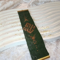 Плоска гривна  с дубайски мотиви