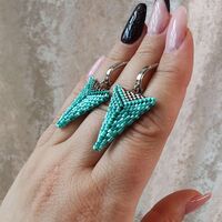 Триъгълни обеци