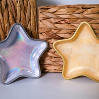 Купичка от еко смола „Коледна звезда“ | Ръчна изработка и коледен декор