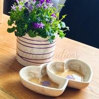 Декоративен сет от еко смола Сърце – за бижута и дребни предмети