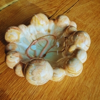 Бъбъл поставка  с гланцов финиш – ръчна изработка, мраморен дизайн