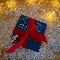 Луксозен комплект дървени поставки за чаша с послание от епоксидна смола – ръчна изработка