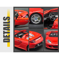 Метална кола с отварящи се врати и капаци MSZ PORSCHE CARERA GT 1:24