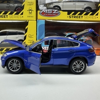 Метална кола с отварящи се врати и капаци MSZ BMW X6 1:24