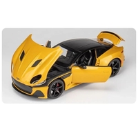 Метална кола с отварящи се врати и капаци светлини и звуци Aston Martin DBS Superleggera 1:24