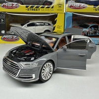 Метална кола с отварящи се врати светлини и звуци Audi A8 1:24