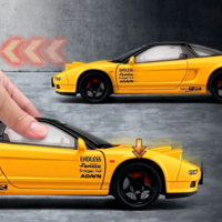 Метална кола с отварящи се врати, капаци, светлини и звуци HONDA Acura NSX 1:24
