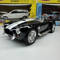 Метална кола с отварящи се врати капаци светлини и звуци Ford Shelby Cobra 427 1:24