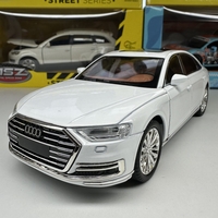 Метална кола с отварящи се врати светлини и звуци Audi A8 1:24