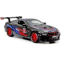 Метална кола с отварящи се врати капаци светлини и звуци BMW M8 1:32