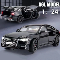 Метална кола с отварящи се врати светлини и звуци Audi A6L 1:24