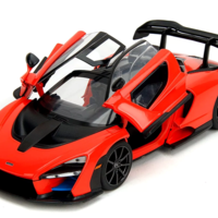 Метална кола MSZ MCLAREN SENNA със звук, светлина и отварящи се врати 1:24