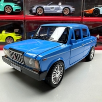 Метална кола с отварящи се врати капаци светлини и звуци LADA 2107 1:18