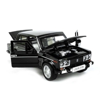 Метална кола с отварящи се врати светлини и звуци LADA 2106 1:32