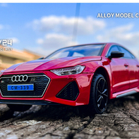 Метална кола с отварящи се врати светлини и звуци Audi RS7 1:24