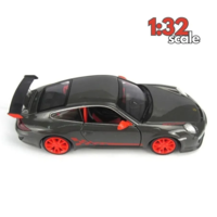 Метална кола с отварящи се врати, светлини и звуци MSZ PORSCHE 911 GT3 RS 1:32