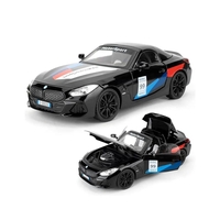 Метална кола с отварящи се врати и капаци светлини и звуци BMW Z4 M40i Motorsport 1:24