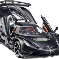 Метална кола с отварящи се врати капаци светлини и звуци Koenigsegg Jesko 1:24