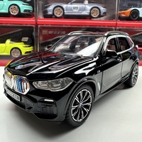 Метална кола с отварящи се врати капаци светлини и звуци BMW X5 1:24