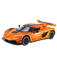 Метална кола с отварящи се врати капаци светлини и звуци Koenigsegg Jesko 1:24