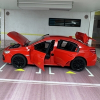 Метална кола с отварящи се врати капаци светлини и звуци Subaru Impreza 1:32