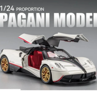 Метална кола с отварящи се врати светлини и звуци Pagani Huayra 1:24