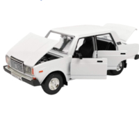 Метална кола с отварящи се врати капаци светлини и звуци Лада / Lada 2107 - 1:24