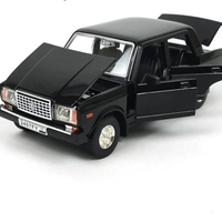 Метална кола с отварящи се врати капаци светлини и звуци Лада / Lada 2107 - 1:24