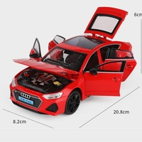 Метална кола с отварящи се врати светлини и звуци Audi RS7 1:24
