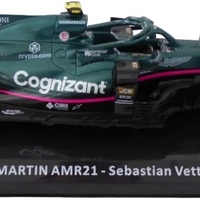 Метална кола Aston Martin AMR21 Sebastian Vettel 2nd Azerbaijan GP (Baku) Formula 1 2021 - Edicola 1:24