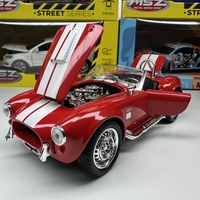 Метална кола с отварящи се врати капаци светлини и звуци Ford Shelby Cobra 427 1:24