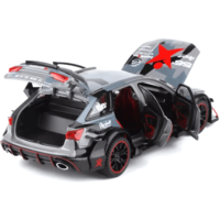 Метална кола с отварящи се врати капаци светлини и звуци Audi RS6 Sport Камуфлажна 1:24