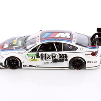 Метална кола с отварящи се врати светлини и звуци BMW M4 DTM Le Mans 1:24