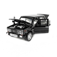 Метална кола с отварящи се врати светлини и звуци LADA 2106 1:32