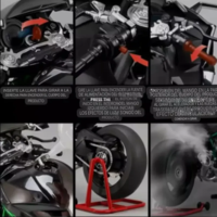 Мотор Kawasaki Ninja H2R 1:6 с пушек