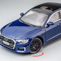 Метална кола с отварящи се врати светлини и звуци Audi A6L 1:24