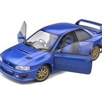 Метална кола Subaru Impreza 22b Sonic Blue 1998 - Solido 1:18