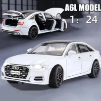 Метална кола с отварящи се врати светлини и звуци Audi A6L 1:24