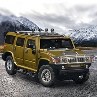Метален джип с отварящи се врати капаци светлини и звуци Hummer H2 1:18